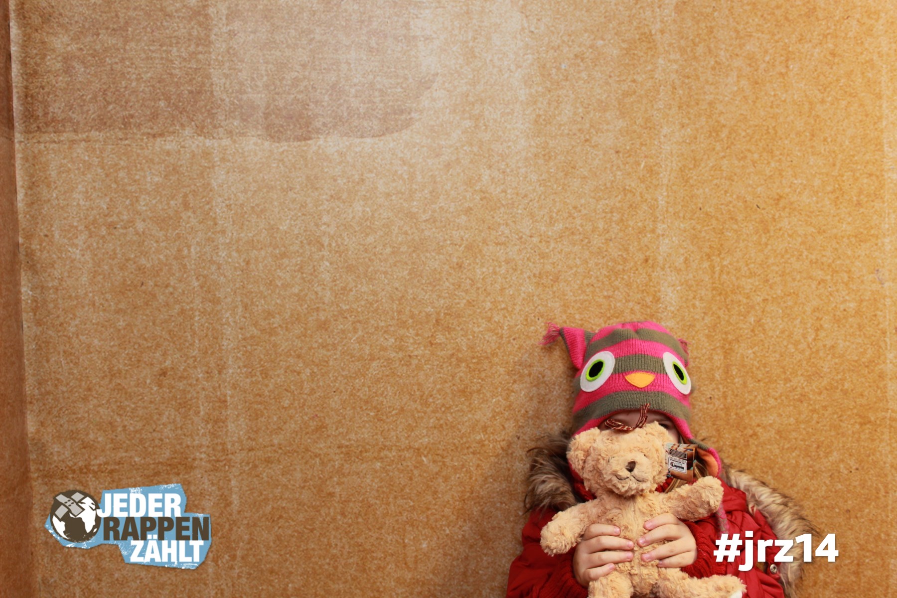 Spende auch du einen Teddybären für Familien auf der Flucht. #jrz14 Jeder Rappen zählt. Foto unter: